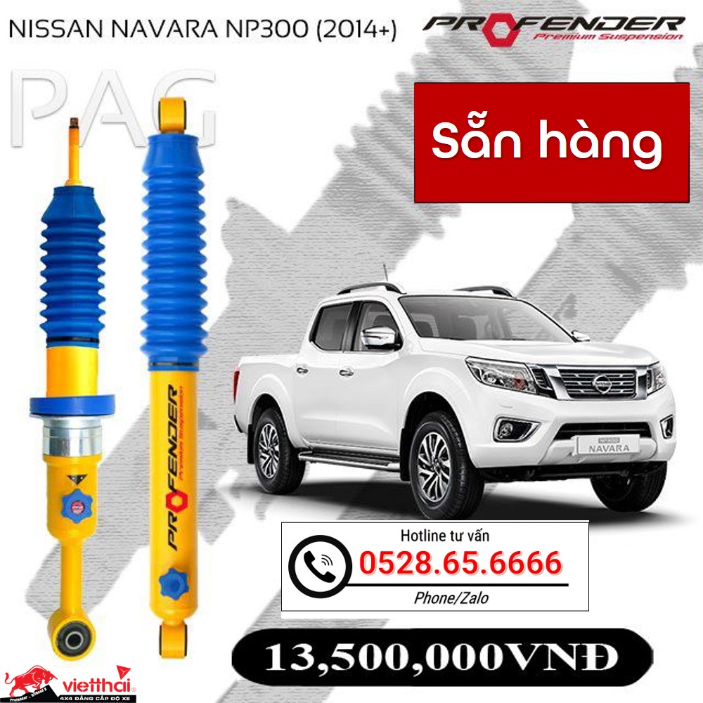 Phuộc Profender PAG chỉnh 4 chế độ dành riêng cho Nissan Navara đời 2014+